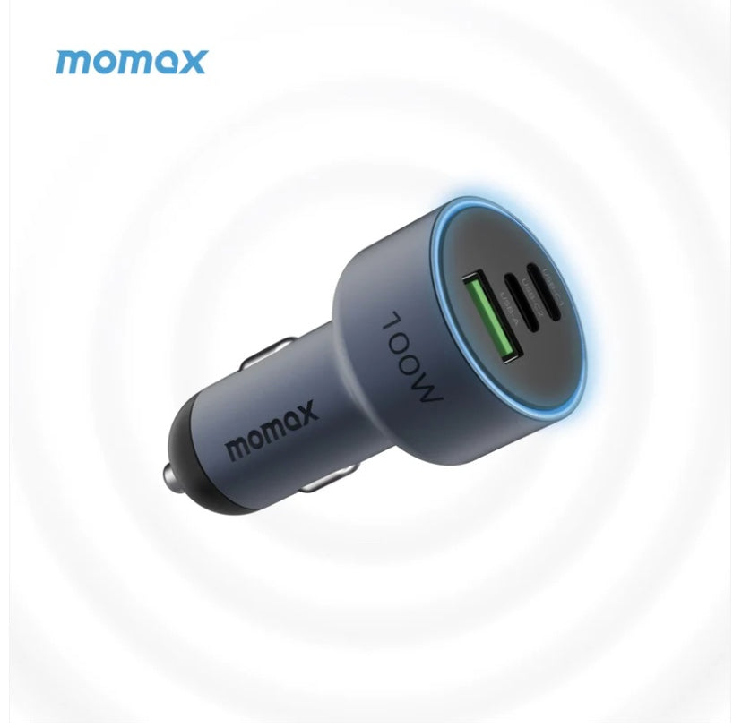 MOMAX 汽車點煙器分插 USB USB-C TYPE C 快速充電 差電 汽車用品
