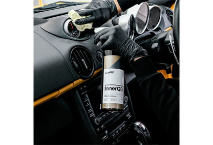 Carpro Inner QD 新車 舊車 汽車內裝清潔劑 皮革護理 塑膠護理 織物清潔 抗靜電劑 除菌噴霧 空氣淨化 車廂消毒 內飾保護 抗UV 防褪色 汽車用品 香港店 網購 免運費 優惠套裝 汽車護理用品 內裝還原劑 除味劑 清潔噴霧