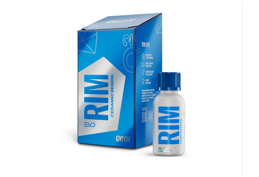 GYEON Q² Rim EVO Rim EVO 輪圈專用陶瓷鍍膜 輪圈鍍膜 陶瓷輪圈塗層 輪圈保護塗層 SiO2輪圈鍍膜 30ml 耐高溫800°C 耐熱800度 18個月保護 45,000公里耐久 pH耐受2至11 自清潔特性 易清潔輪圈 減少煞車粉塵 防鐵粉附著 高壓水槍清洗 加深顏色深度 啞光輪圈適用 亮光輪圈適用 濕噴漆輪圈 粉體塗裝輪圈 陽極處理輪圈 拋光輪圈 鍍鉻輪圈 單層施工 可疊加 抗化學品 抗環境污染物 韓國製 韓國品牌 汽車美容 汽車護理 輪圈護理 車主必備 愛車護理 香港汽車用品 汽車用品推薦 香港網購 原裝正貨 正貨保證