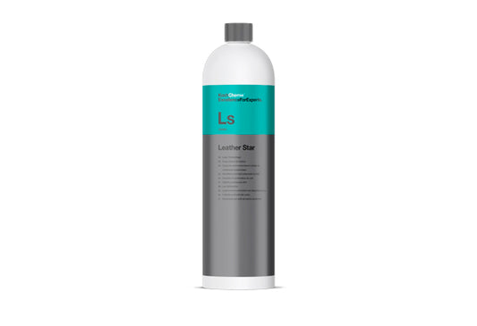 Koch Chemie Leather Star 1L 皮革護養劑 汽車內籠美容用品 產品 Koch Chemie Leather Star 皮革護養劑 1L，德國製造，專為復甦和保護光滑皮革、絨面皮革及穿孔皮革而設