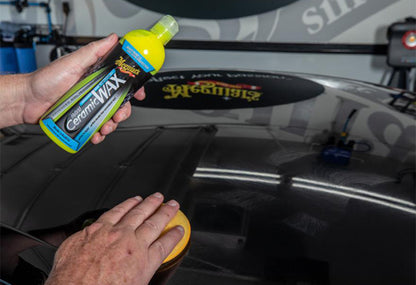 MEGUIAR'S 美光  Liquid Hybird Ceramic Wax 打蠟 鍍膜 洗車用品 汽車用品 無水洗車 免水 快速噴蠟 高效汽車清潔 車身光澤 保養 不白化 不留白印 不泛白 不殘留 可用於塑料飾條 可用於橡膠 可用於鍍鉻件 適用透明漆 適用金屬漆 施工簡單 傳統液態蠟手感 手工上蠟 DA機適用 雙動作拋光機 等待3-5分鐘 下蠟容易 輕鬆擦拭 美國製造 美國原裝 473ml 16oz 美光香港 Meguiars香港 正貨保證 Project Auto 車主必備 愛車護理 DIY打蠟