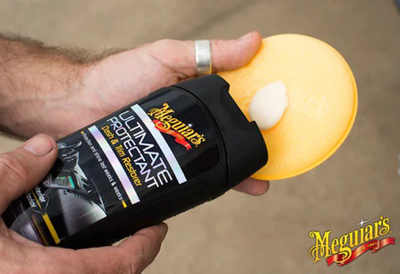 MEGUIAR'S 美光  Ultimate Protectant Dash & Trim Restorer 洗車用品 汽車用品 汽車內龐清潔 汽車皮坐 汽車錶板 錶台 修補 汽車膠邊保養 優質汽車用品 立即選購 現貨 車友推薦 口碑推薦 值得信賴 高品質 信賴品牌 汽車護理專家 清潔護理用品 汽車精品 汽車保養品 DIY護理 自家護理 車廂潔淨 外觀煥新 車內飾板 車外飾條 塑膠還原 橡膠保養 老車修復 褪色處理 黑色塑膠 深色塑膠 車內養護 車外養護 長效保護 持久光澤 自然光澤 車內質感 車輛美容 洗車後護理 車輛清潔 車輛保養 汽車清潔 外觀護理 車漆美容 快速保養 簡易施工 提升效率