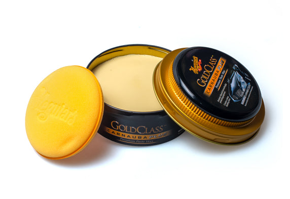 MEGUIAR'S 美光  Gold Class Paste Wax 打蠟 鍍膜 洗車用品 汽車用品 花痕修復 修補  車身網紋 車身光澤 保養 金屬漆適用 透明漆適用 安全配方 不傷車漆 不傷透明漆 保護聚合物 聚合物保護 持久保護 長效光澤 延展性佳 均勻塗抹 輕鬆擦拭 下蠟容易 施工簡單 DIY打蠟 自家打蠟 車主必備 愛車護理 汽車美容 汽車護理 車漆養護 車身光亮 車身保護層 耐久效果 紫外線防護 抗UV 抗環境侵害 水珠效果 撥水效果