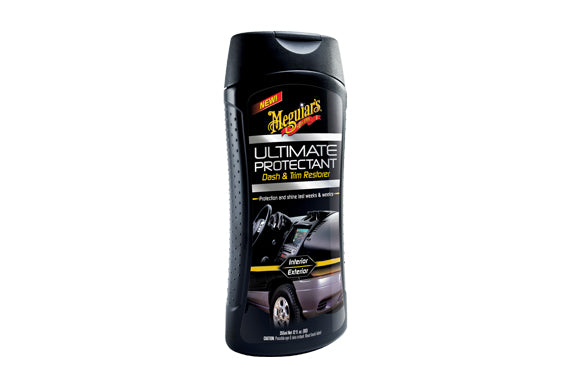 MEGUIAR'S 美光  Ultimate Protectant Dash & Trim Restorer 洗車用品 汽車用品 汽車內龐清潔 汽車皮坐 汽車錶板 錶台 修補 汽車膠邊保養 塑膠保護劑 橡膠還原劑 乙烯基保護劑 UV保護 UV防護塗層 防褪色 防老化 恢復深邃色澤 原廠色澤 長效持久 快乾 不油膩 不條紋 防塵 耐水洗 車內儀表板 車門飾板 車外保險桿 外飾條 門把手 後視鏡 橡膠密封條 乙烯基表面 未塗裝塑膠 橡膠部件 355ml 美國製 美國進口 汽車美容 汽車護理 內裝護理 外觀護理 車主必備 愛車護理 香港汽車用品 汽車用品推薦 香港網購 原裝正貨 正貨保證 專業汽車護理