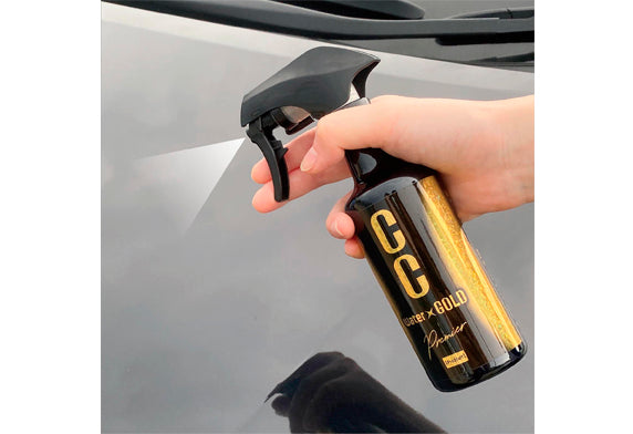 Prostaff CC Water Gold高級鍍膜噴霧，添加耐久樹脂形成強固塗層。乾車噴灑擦拭即可完成，簡單便捷。160ml，香港網店Project-Auto現貨發售。