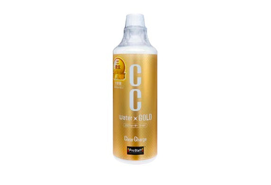 日本ProStaff CC Water Gold鍍膜劑補充裝，香港現貨發售。本品為CC Water Gold高級型號系列，採用高滲透力玻璃類奈米顆粒塗層成分，並添加濃艷的玻璃類高級光澤成分，形成W型雙重塗層效果，為愛車帶來前所未有的深邃光澤與透明感。洗車後直接在濕潤車身噴灑並擦拭即可完成施工，簡單方便。480ml大容量補充裝，適用於車身、窗戶玻璃、頭燈、輪圈、鍍鉻部件及車內儀表板。重複使用可形成更厚更硬的玻璃系保護膜，光澤度隨使用次數提升。香港潮濕多雨，本產品能有效維持車身光澤與撥水效果。Project-Auto香港汽車用品網店，滿HK$168免運費。