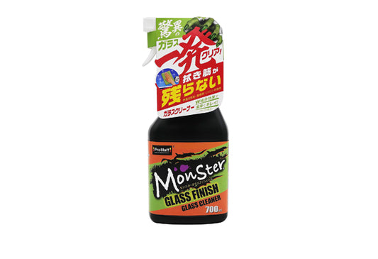日本ProStaff怪物級別強力玻璃清潔劑，香港現貨發售。本品採用強效清潔成分與滲透性酒精的雙重配方，能迅速滲透並分解玻璃表面的頑固污垢、指紋、蟲屍、鳥糞、煙漬與結露污漬。不含表面活性劑、著色劑與矽膠，清潔後不留痕跡或殘留物，恢復玻璃晶瑩透亮。700ml大容量，適用於汽車擋風玻璃、車窗、後視鏡及鏡面。噴灑後以軟布或紙巾輕輕擦拭即可，簡單快捷。香港潮濕多雨，擋風玻璃易沾污垢影響視線，本品能有效應對。Project-Auto香港汽車用品網店，滿HK$168免運費。