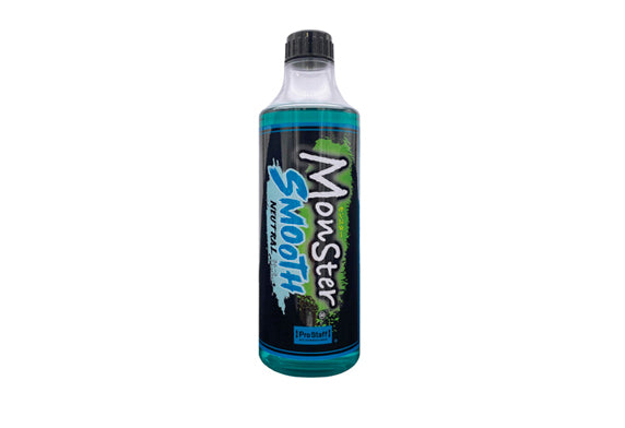 日本Prostaff Monster Smooth Neutral洗車液，Monster系列中性專用產品。pH中性，適用鍍膜車、PPF與各色車漆。濃密泡沫有效清潔，不損保護層。500ml，可水桶稀釋或泡沫槍使用。香港氣候潮濕，本產品能溫和清潔車身。Project-Auto香港現貨供應。