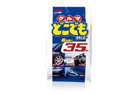 Soft99 多功能清潔濕巾 車內清潔濕巾 汽車內裝清潔 儀表板清潔 方向盤清潔 座椅清潔 車內除菌 車內消臭 除菌消臭濕巾 抗菌濕巾 防霉濕巾 車內灰塵清潔 手印清潔 油污清潔 香煙焦油清除 不織布濕巾 網狀濕巾 強力吸著 大容量濕巾 35片裝 抽取式濕巾 免水清潔 即抽即用 車內常備 車廂清潔 汽車內裝護理 汽車美容